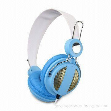 Wired Computer Headphone with 3.5mm Stereo Plug and 2.0m Cord Length, Available in Various Colors